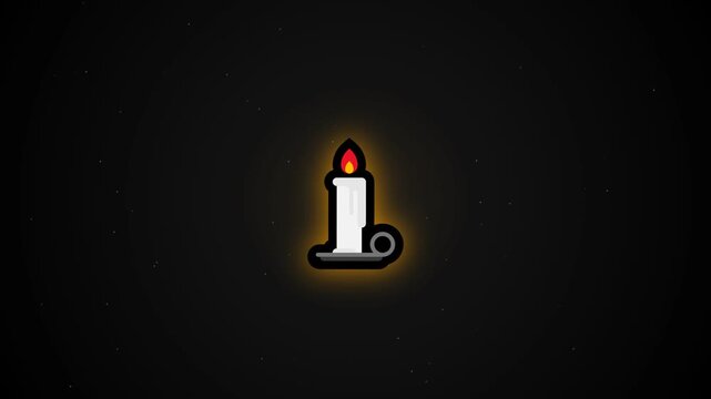 candle illustration video