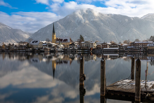Malerwinkel in Rottach-Egern am Tegernsee, Bayern, im Winter