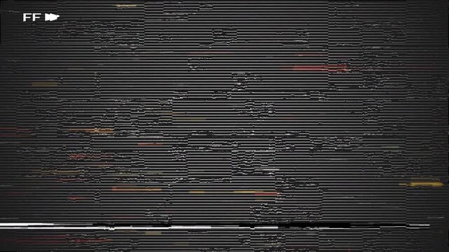 Fast forward white  text animation on black background 4k video animation. Fast forward sign moving right to left a arrow icon. .