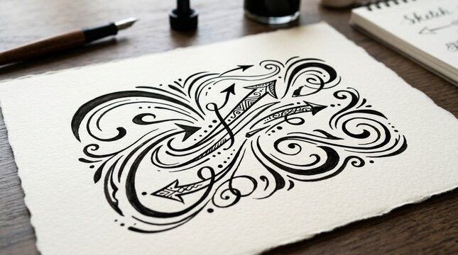 Creative Arrow Art Drawing