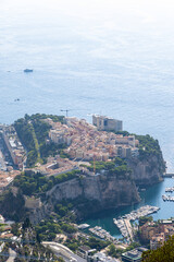 Obraz premium Panoramic view of Monaco and Monte Carlo. Aerial view.