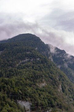 Alpine mountain landscape in Austria, Salzachofen