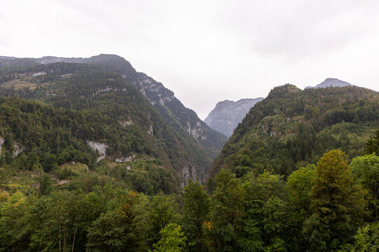Alpine mountain landscape in Austria, Salzachofen