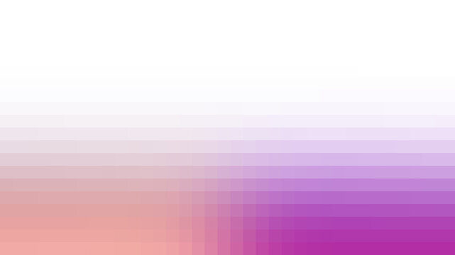 Abstract Pixelated Mosaic Blur Gradient Overlay PNG with Pink and Purple Digital Color Transition
