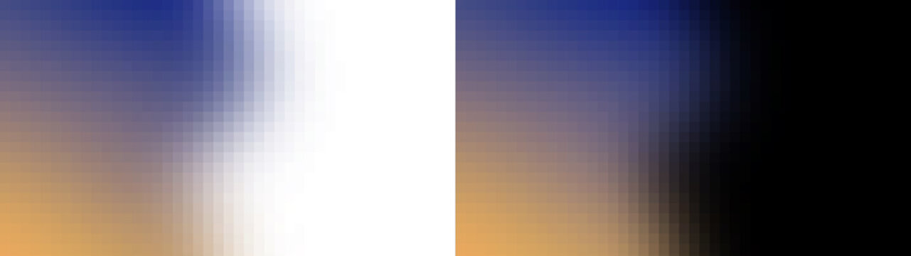 Blue and Golden Abstract Gradient Blur Vertical Edge Overlay PNG for Graphic Design