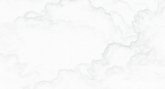 Lightning bolt silhouette, halftone dot pattern with jagged electrical discharge lines on a white background