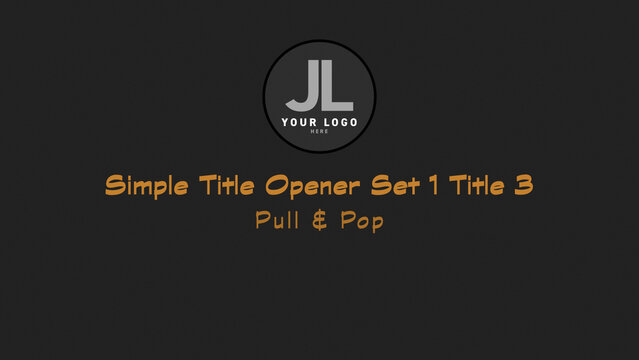 Simple Title Opener Set 1 Title 3
