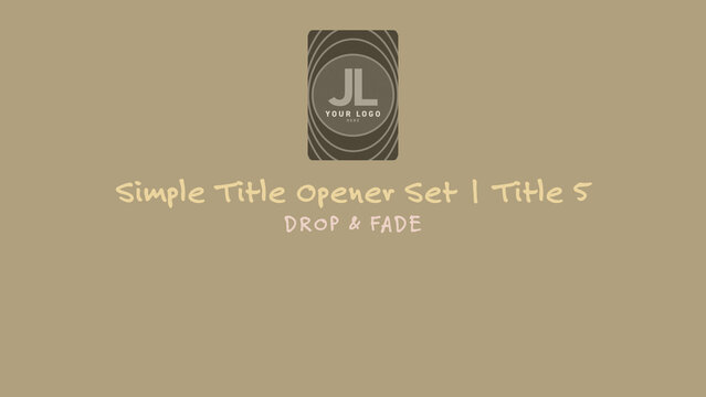 Simple Title Opener Set 1 Title 5