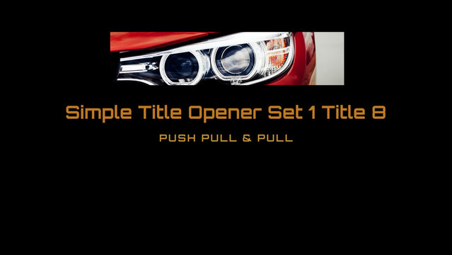 Simple Title Opener Set 1 Title 8