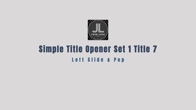 Simple Title Opener Set 1 Title 7