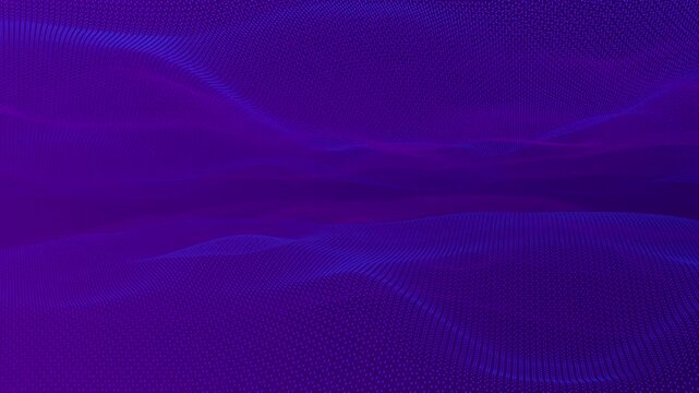 Purple wave curve background design. Abstract soft wave dynamic flowing. Dark abstract background with wavy purple pattern, digital texture with flowing dots. Beautiful abstract wave technology