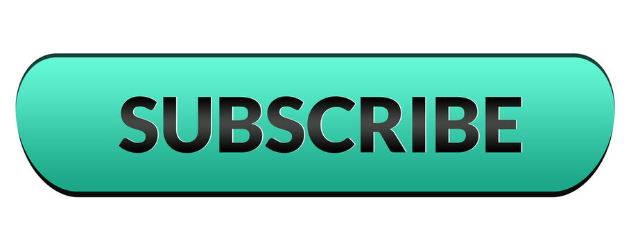 Modern Green Gradient Subscribe Button for Web and Mobile User Interface