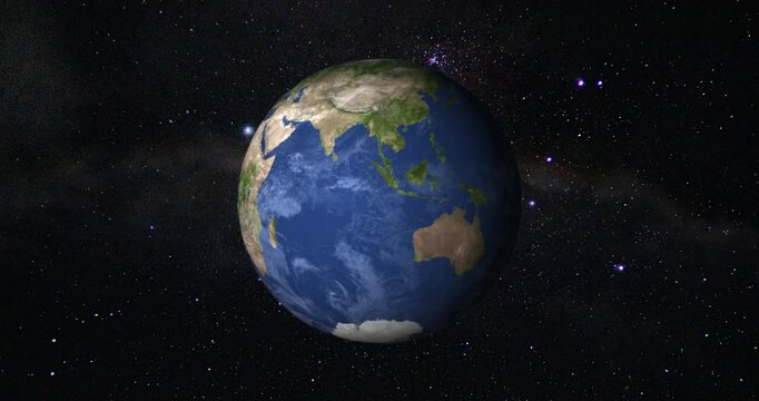 Comoros View from Space. Beautiful View of the Globe from Orbit Satellite.