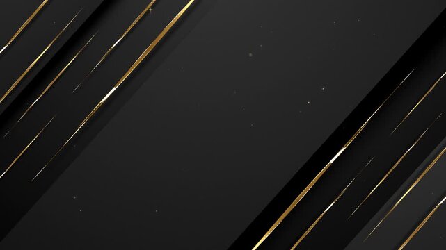 Modern Luxury with Diagonal Stripes and Sparkling Glitter Particles Gold Awards Trailer Titles Cinematic Openers Intro Luxury Background Loop