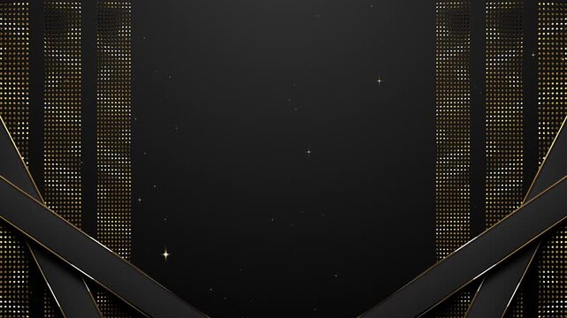 Grand Luxury Event with Gold Halftone Pillars and Angled Geometric Frames Awards Trailer Titles Cinematic Openers Intro Background Loop