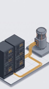 Heterogeneous Quantum Classical Supercomputing Node Illustrating High Speed Data Coupling Between Classical Servers And Cryogenic QPU Hardware
