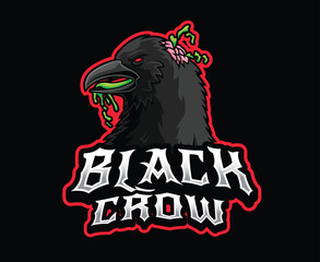 Obraz premium Black Crow Zombie Mascot