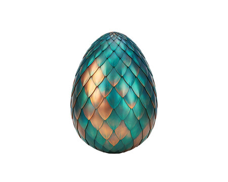 Mythical dragon egg with shimmering