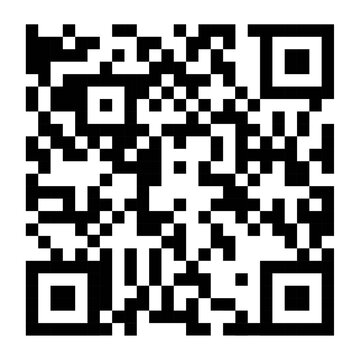 QR code png sticker, transparent background