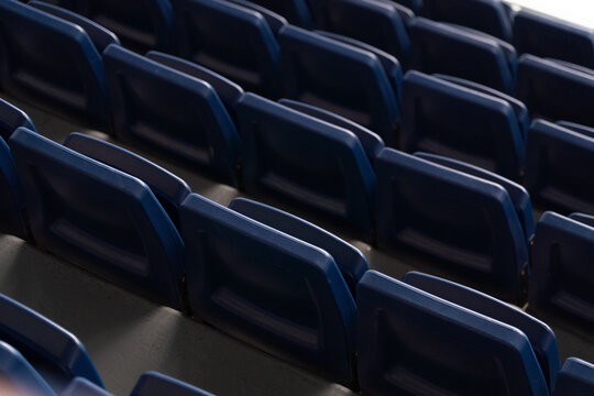 rows of seats in a stadium