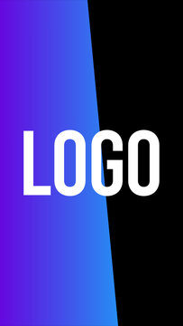 Vertical Logo Gradient Transitions 1 Walking Slide Right  &ndash; Colorful Gradient Logo Transitions, Brand Reveals, Smooth Wipes and Modern Vertical Effects for Reels, Stories and Shorts