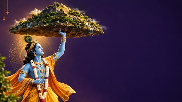 November 10 Govardhan Puja Hindu Festival with Lord Krishna and Traditional Celebration