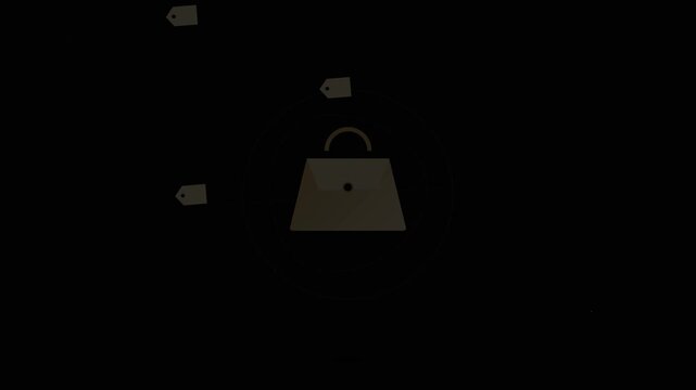 Discount bag promotion ing mockup animation clean minimalist