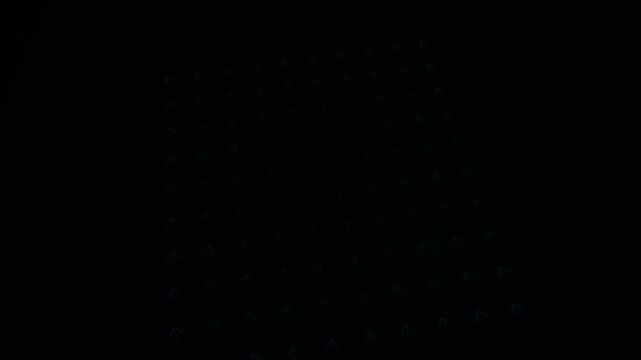 Animated neon arrow glowing decorative element variation