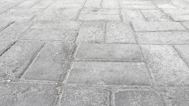 Weathered concrete paving stone texture background
