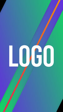 Vertical Logo Gradient Transitions 4 Diagonal Left Out &ndash; Colorful Gradient Logo Transitions, Brand Reveals, Smooth Wipes and Modern Vertical Effects for Reels, Stories and Shorts