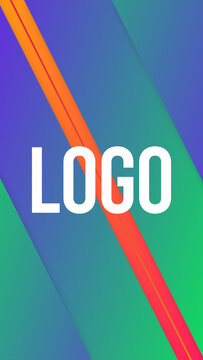 Vertical Logo Gradient Transitions 4 Diagonal Right In &ndash; Colorful Gradient Logo Transitions, Brand Reveals, Smooth Wipes and Modern Vertical Effects for Reels, Stories and Shorts