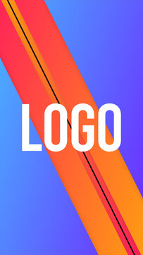 Vertical Logo Gradient Transitions 4 Diagonal Right Out &ndash; Colorful Gradient Logo Transitions, Brand Reveals, Smooth Wipes and Modern Vertical Effects for Reels, Stories and Shorts