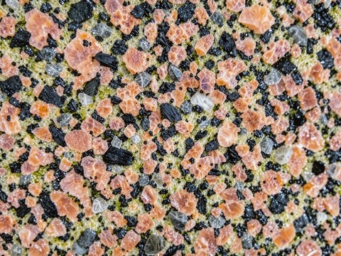 Rough Natural Granite Bedrock Macro Texture with Organic Mineral Patina