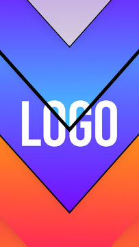 Vertical Logo Gradient Transitions 5 Arrows Down  &ndash; Colorful Gradient Logo Transitions, Brand Reveals, Smooth Wipes and Modern Vertical Effects for Reels, Stories and Shorts