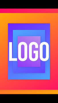 Vertical Logo Gradient Transitions 5 Rectangle  &ndash; Colorful Gradient Logo Transitions, Brand Reveals, Smooth Wipes and Modern Vertical Effects for Reels, Stories and Shorts