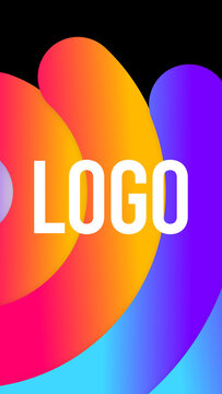 Vertical Logo Gradient Transitions 5 Spiral 4  &ndash; Colorful Gradient Logo Transitions, Brand Reveals, Smooth Wipes and Modern Vertical Effects for Reels, Stories and Shorts