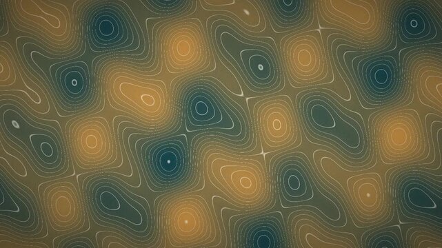 Flowing animated topographic contour lines terrain map seamless loop environment concept