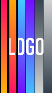 Vertical Logo Gradient Transitions 6 Wipe Right to Left &ndash; Colorful Gradient Logo Transitions, Brand Reveals, Smooth Wipes and Modern Vertical Effects for Reels, Stories and Shorts