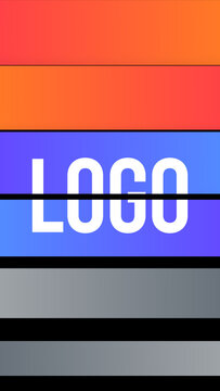 Vertical Logo Gradient Transitions 6 Wipe Top to Bottom &ndash; Colorful Gradient Logo Transitions, Brand Reveals, Smooth Wipes and Modern Vertical Effects for Reels, Stories and Shorts