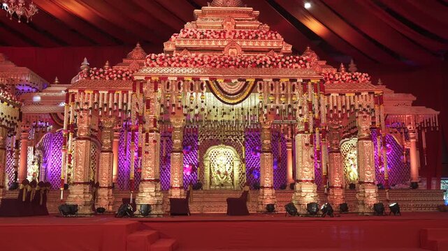 Traditional Indian Wedding Mandapam Decoration | Elegant Floral Wedding Decor
