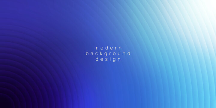 A modern blue abstract background featuring concentric gradient curves radiating across the layout. Vector illustration.