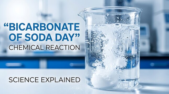 Bicarbonate of soda day chemical reaction and science explained with bicarbonate