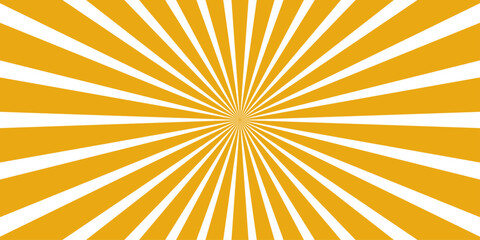 Fototapeta premium An abstract radial burst of yellow and white lines creates a dynamic and energetic visual effect, radiating outwards from a central point like a stylized sun or explosion.