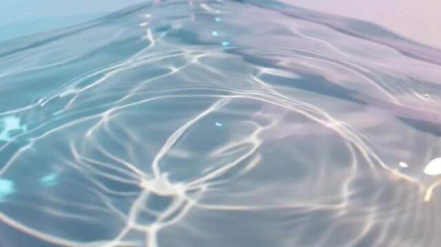 clear water ripples and light caustics surface background   