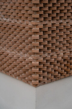 angular brick wall