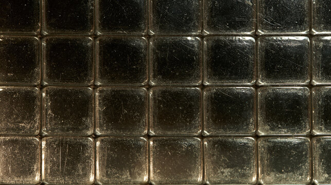 Dark Glass Block Tile Texture Background