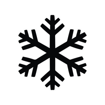 Winter snow snowflake vector icon