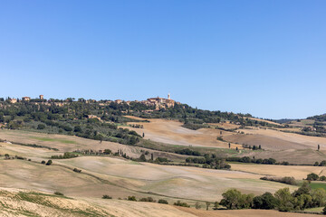 Obraz premium The rural landscape near Pienza in Tuscany. Italy