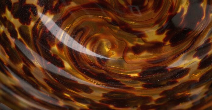 Polished Tortoiseshell Pattern in Honey Amber and Espresso