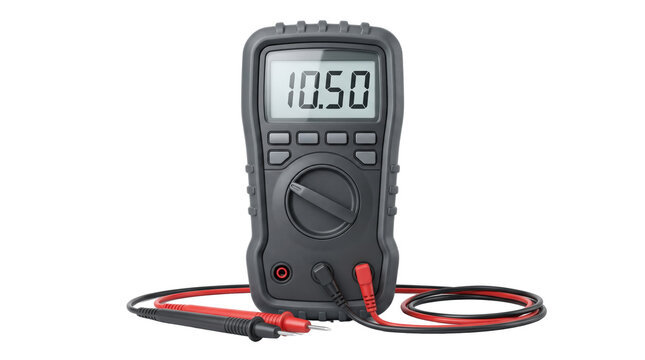 Digital multimeter with test probes for electrical measurement